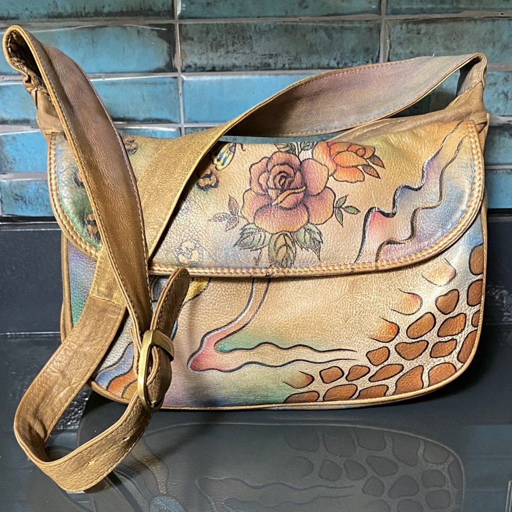 Sova Hand painted Leather